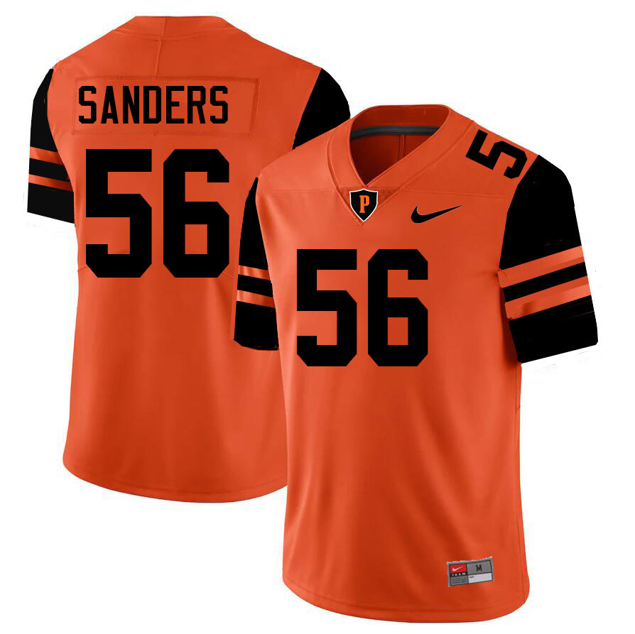 Princeton Tigers #56 Robert Sanders College Football Jerseys,Uniforms Stitched-Orange